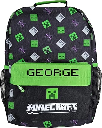 Minecraft Personalised Kids Backpack Gaming Gamers Rucksack School Bag