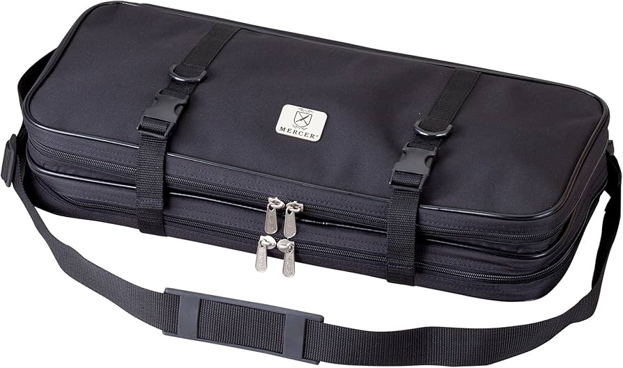 Amazon.com: Mercer Culinary Double-Zip 17-Pocket Knife Case,Black