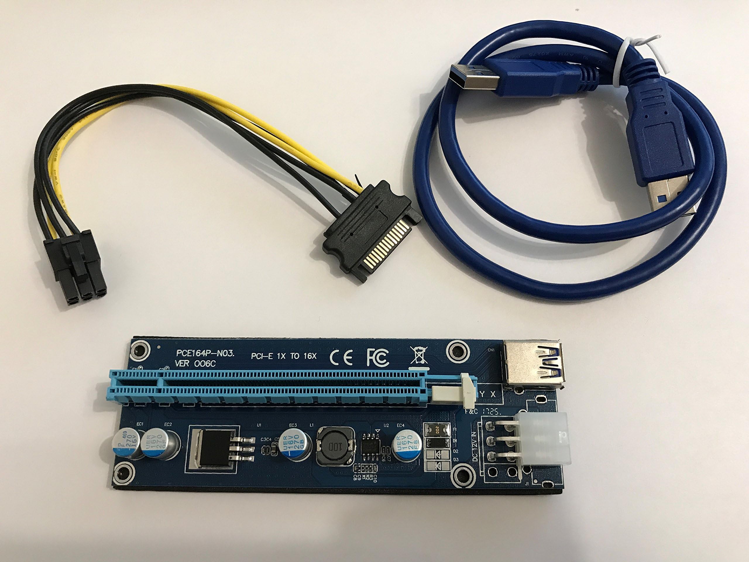 USB 3.0 PCI Express x1 to x16 Riser Card Extender Mining