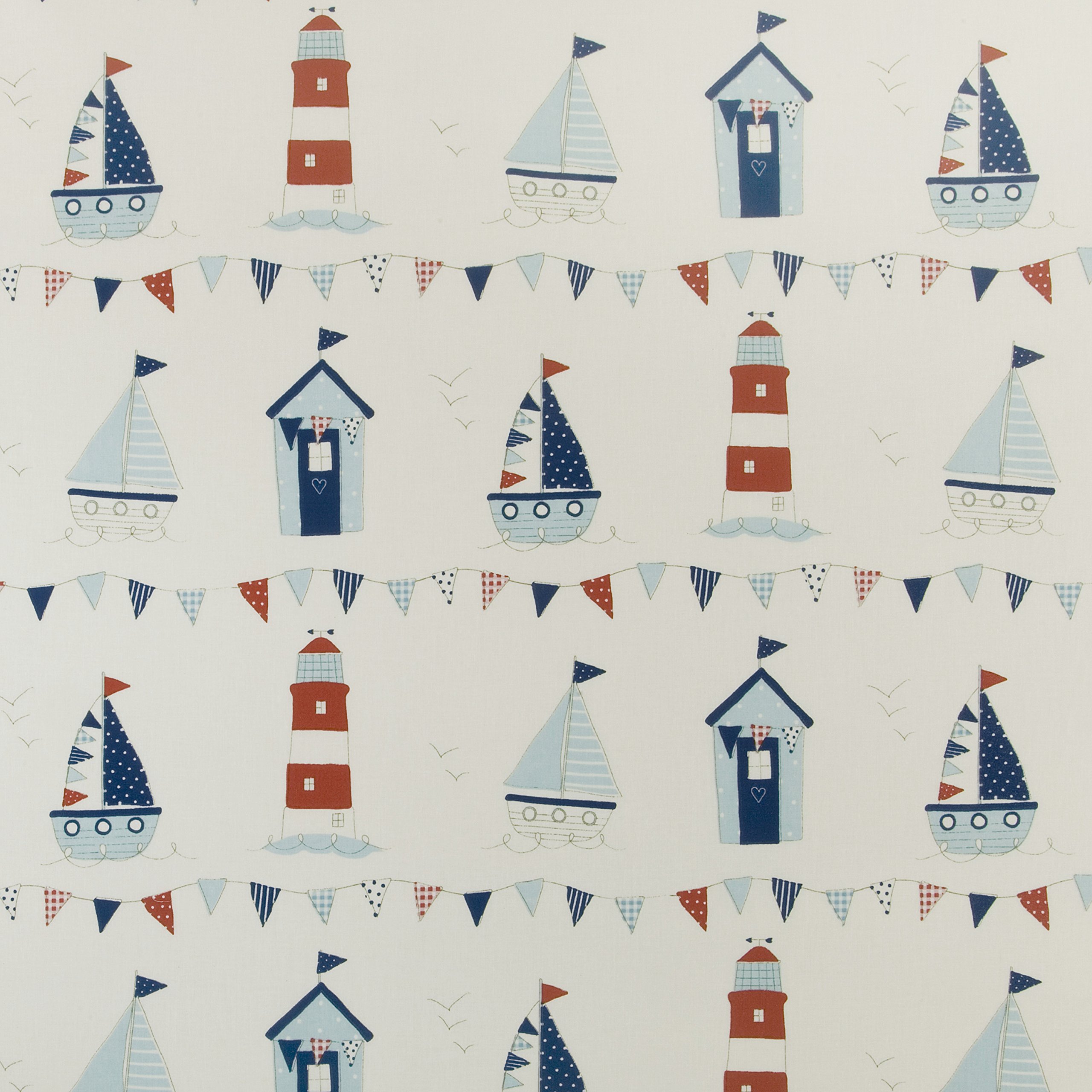Jolee Tablecloths Beach Houses And Lighthouses Oilcloth Wipe Clean Tablecloth 134Cm X 250Cm (53" X 99") Long