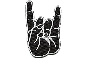 Rock & Roll Salute Heavy Metal Van Halen Thrash Headbanger Embroidered Applique Iron-on Patch