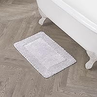 Vista 41 de Laura Ashley Ruffle tapete para baño de algodón de 17 x 24 pulgadas