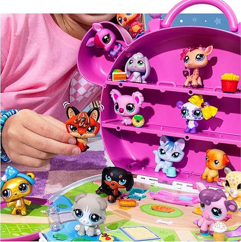 Miniatura 6 de Littlest Pet Shop - Colección Collect & Display - Serie 4 - Figura de juguete auténtica LPS Bobble Head de 7 generación, animal de juguete