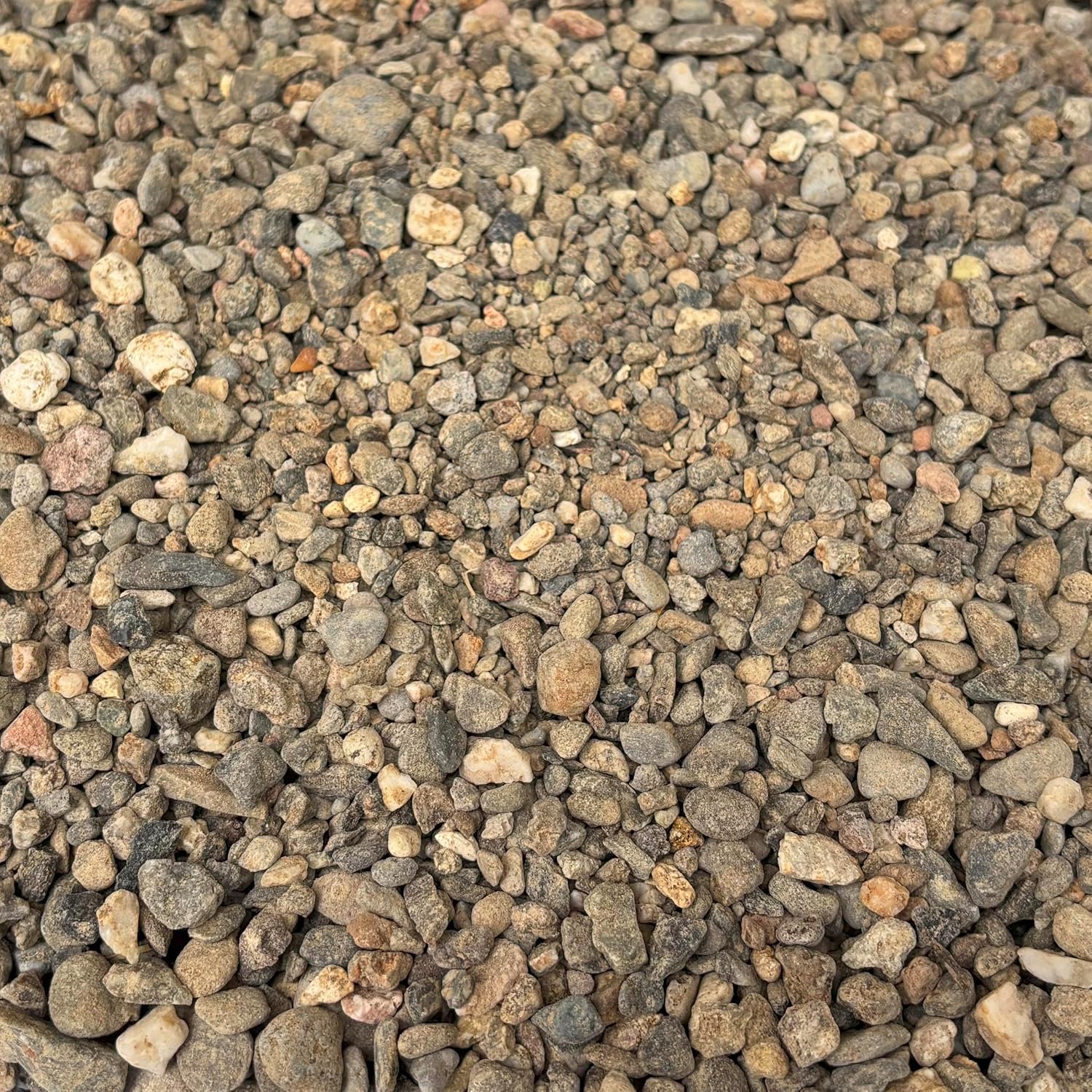Natural Pea Gravel for Landscaping, Various Size Range, 3/8-1/4 Inch, Riverbed Stone, 40 lbs