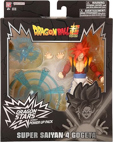 Miniatura 8 de Dragon Ball Super - Figura de acción y set de accesorios Dragon Stars Power Up Pack, Gogeta Super Saiyan 4, Bandai Namco
