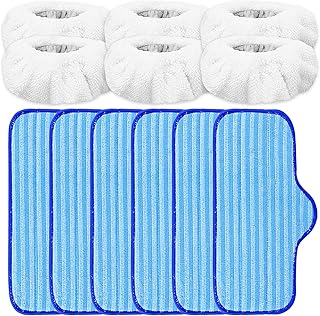 KeeTidy Steam Cleaner Accessories Mop Pads for Du-Pray Neat Washable Microfiber Pads for Hardwood Floor Cleaning 6 Univers... Price In India