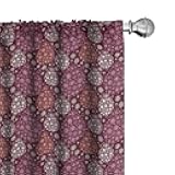 Winter Curtains, Christmas Baubles Ornamental Details Traditional Holiday, Window Treatments 2 Panel Set for Living Room Bedroom Decor, Pair of - 28