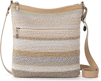 The Sak Lucia Crossbody Bag in Crochet, Convertible Purse with Adjustable Shoulder Strap