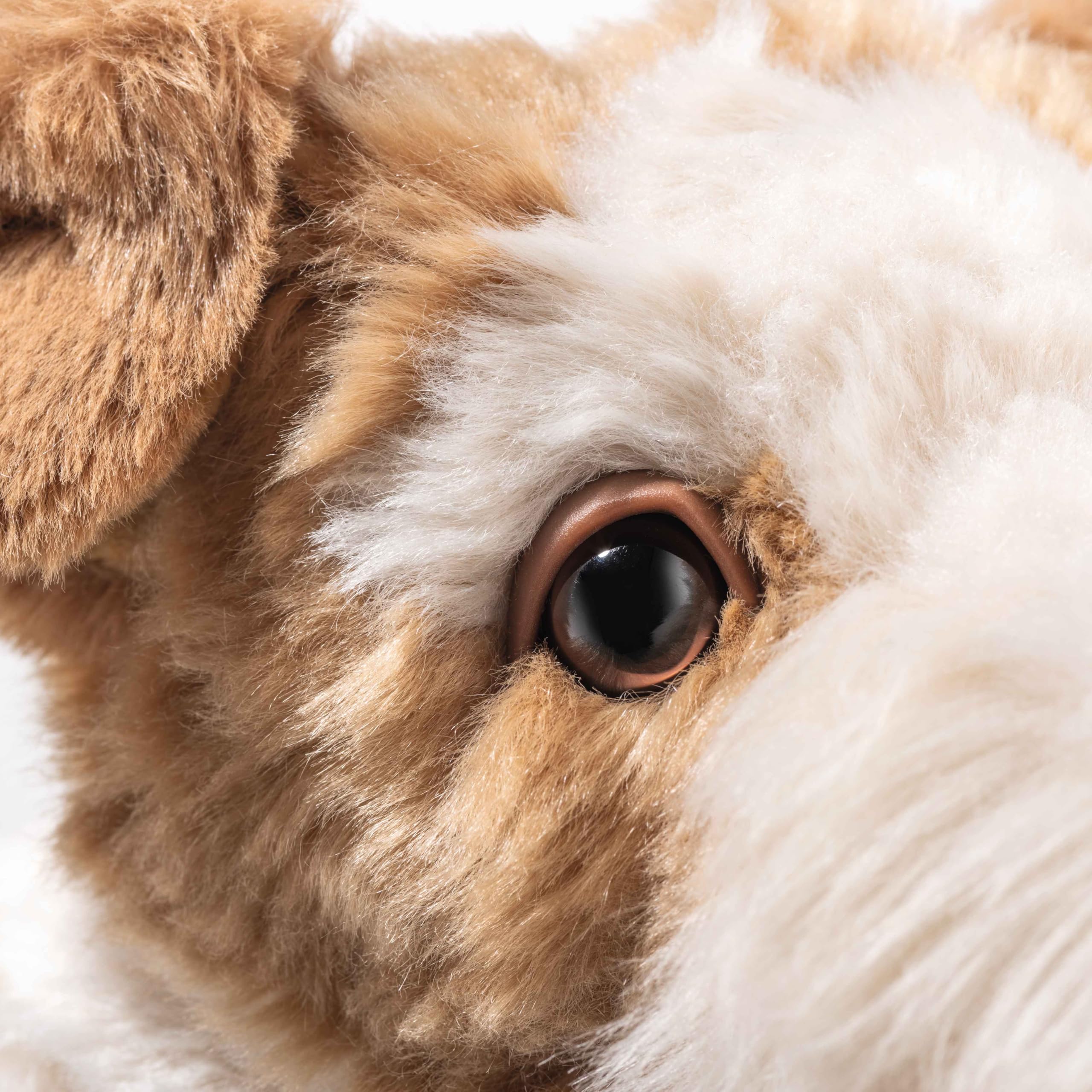 Steiff Foxy Terrier 32 cm, kolorowa, słodka pluszowa zabawka z oczami z tworzywa sztucznego, z miękkiego pluszu, pluszowa zabawka dla dzieci, chłopców i dziewczynek, można prać w pralce