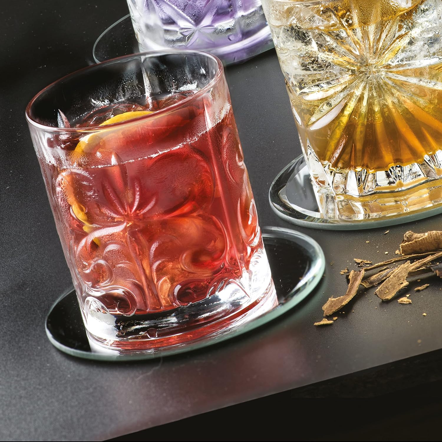 RCR 26244020006 Crystal Glassware Tattoo Tumbler Glasses, Set of 6