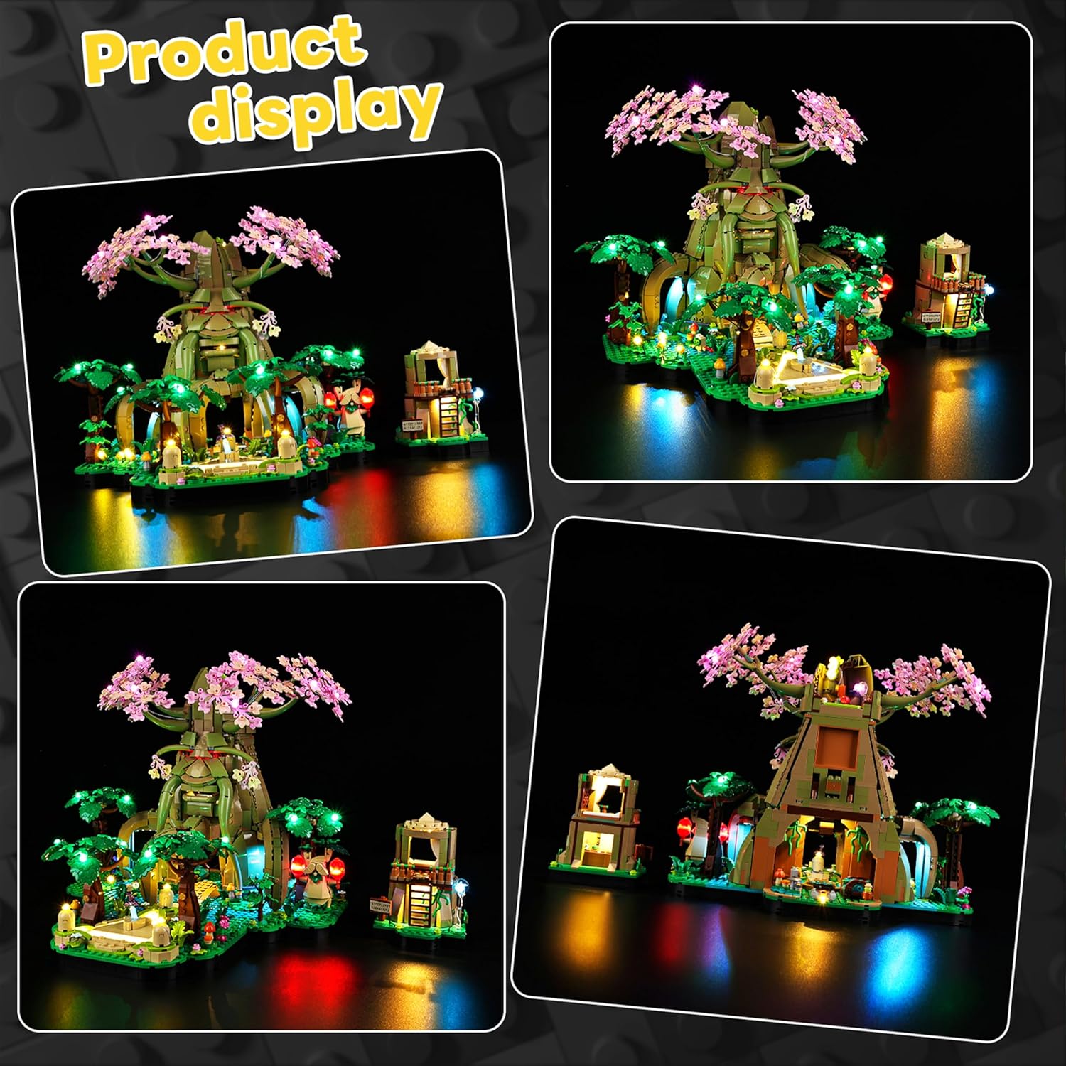 Kyglaring LED Lighting Kit Compatible with Lego The Legend of Zelda Great Deku Tree 2-in-1 77092 Model Set - Upgraded Remote Control & Multi-Mode Dimming (Lights Only, Model Not Included)