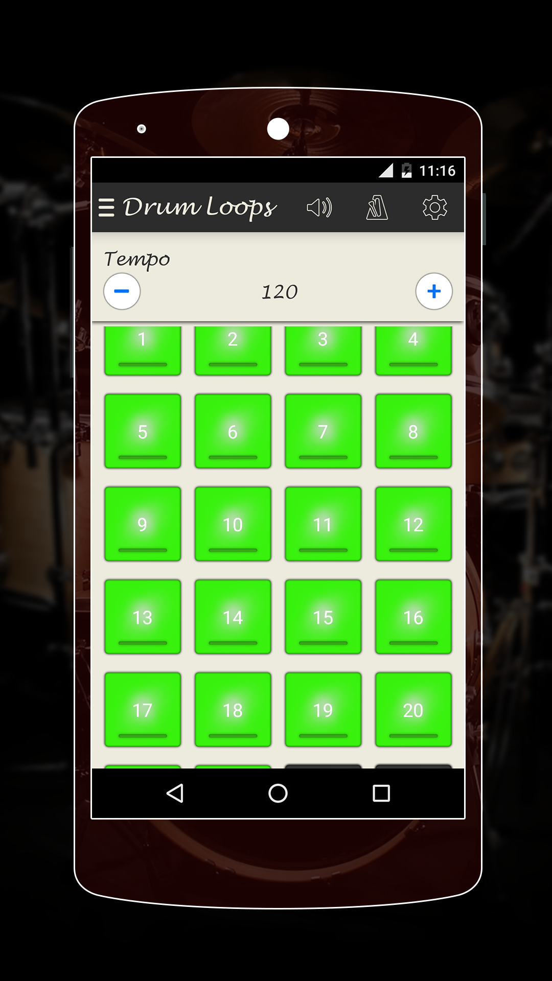 Musical Drum Loops App on Amazon Appstore