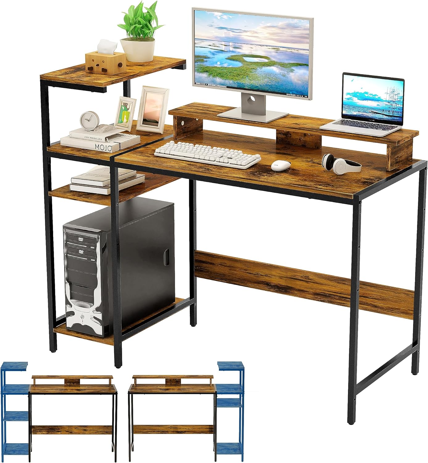 Computer Desk, Gaming Desk, 47” Home Office Small Desk with