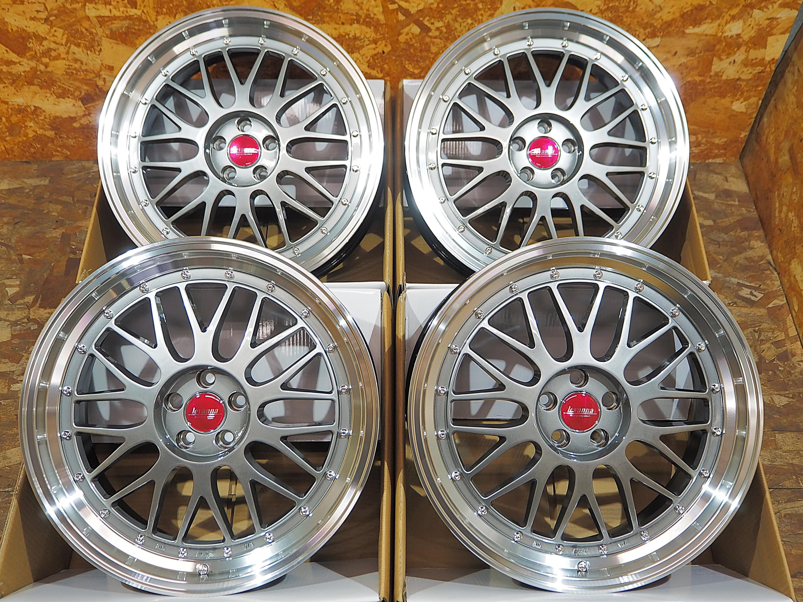 Amazon.co.jp: levanna V10-EX FFT 19インチ 8.5J+42 5H100 ハイパー