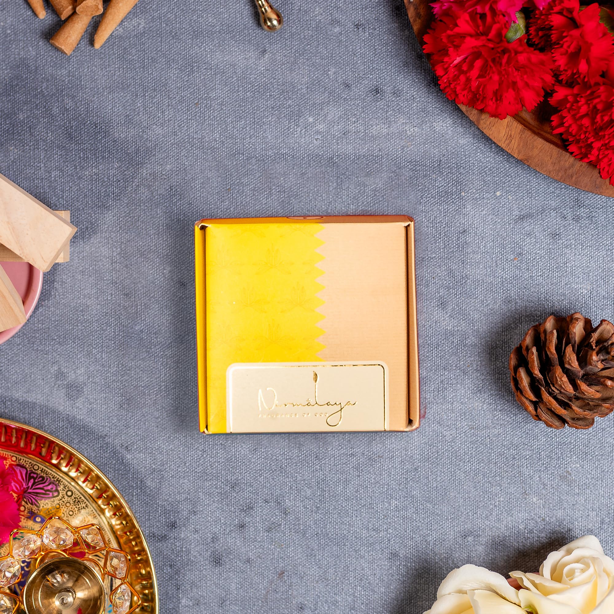 - Nirmalaya Jasmine Incense Cones | Handmade, Organic, Charcoal-Free & Bamboo-Less | Made from Recycled Flowers | Long-Lasting Fragrance | Pack of 40 Cones, 100g | for Home, Yoga, Meditation & Rituals