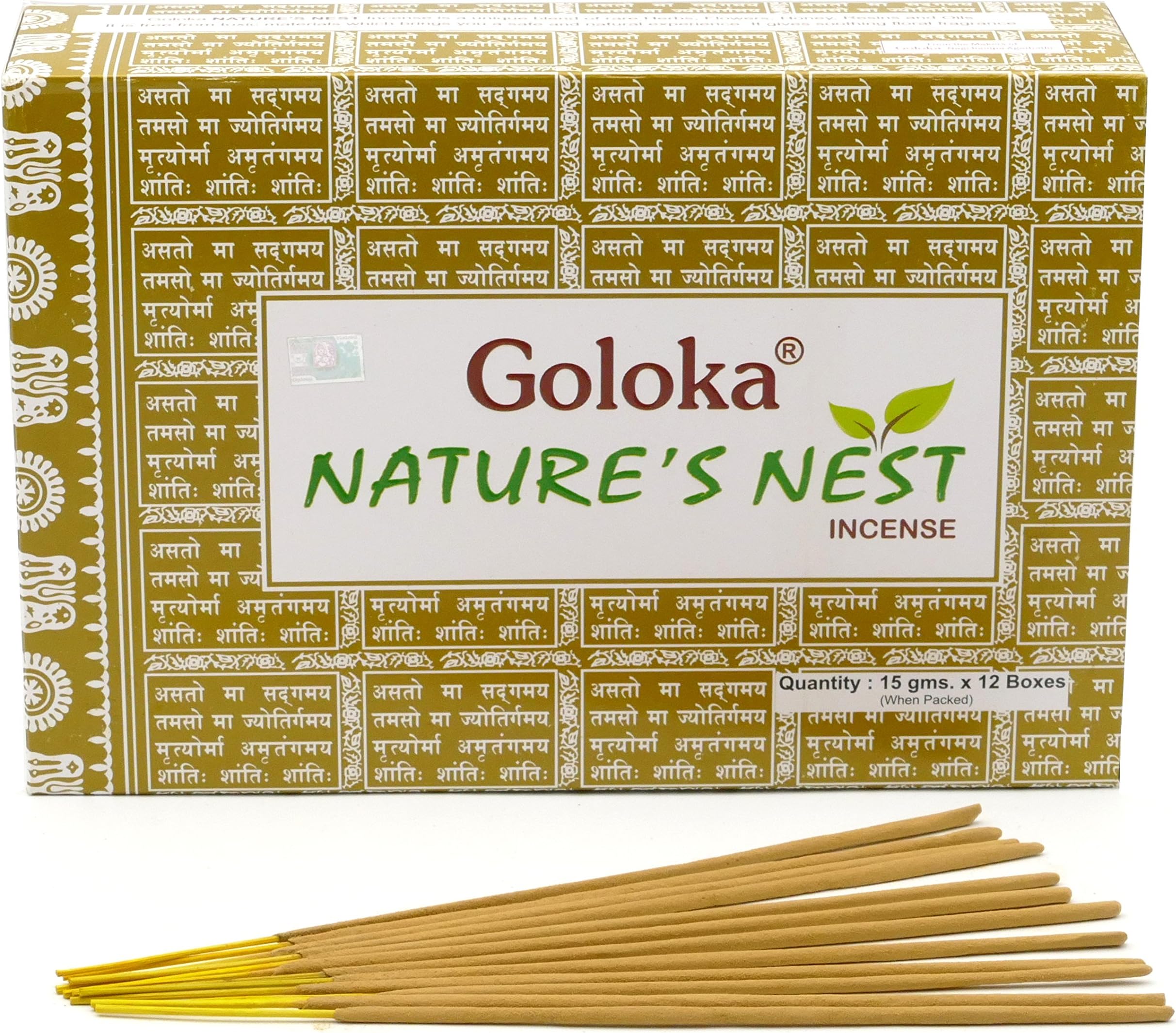 GOLOKANature's Nest Masala Incense Sticks 15gms x 12 Packs