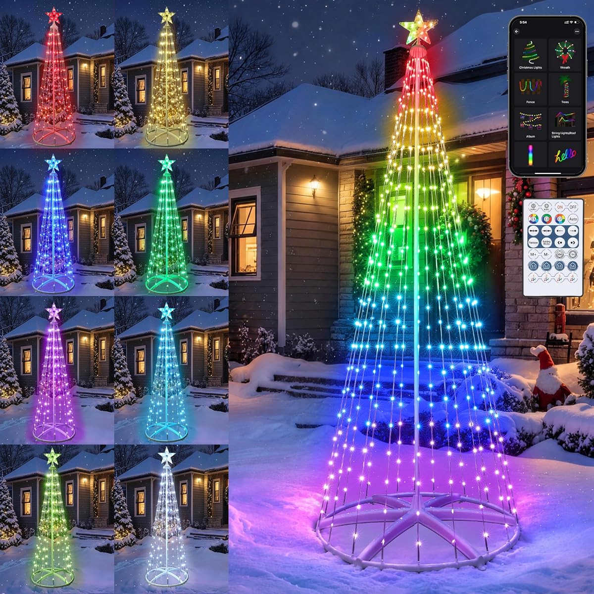 Toodour 12FT 604 LED Cone Tree
