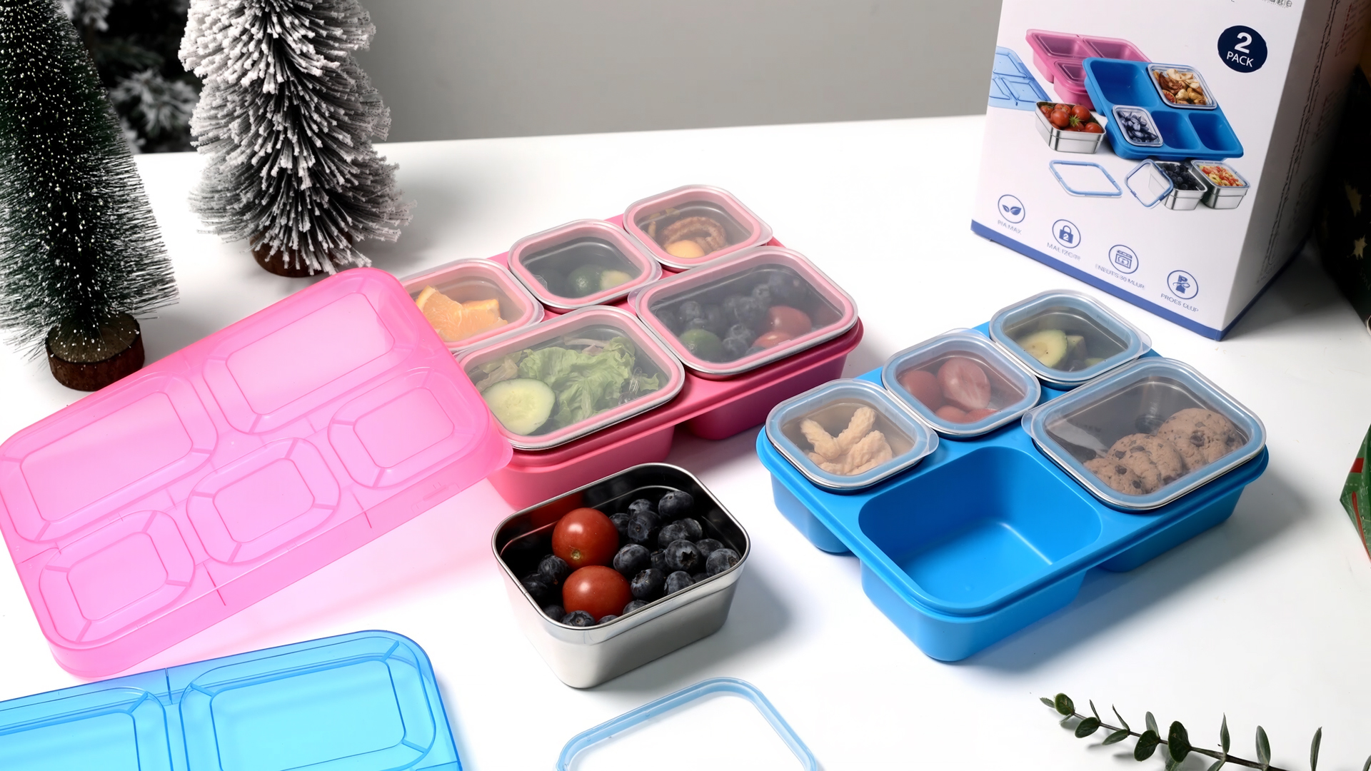 Amazon.com: Freshmage Stainless Steel Snack Containers - 2 Pack