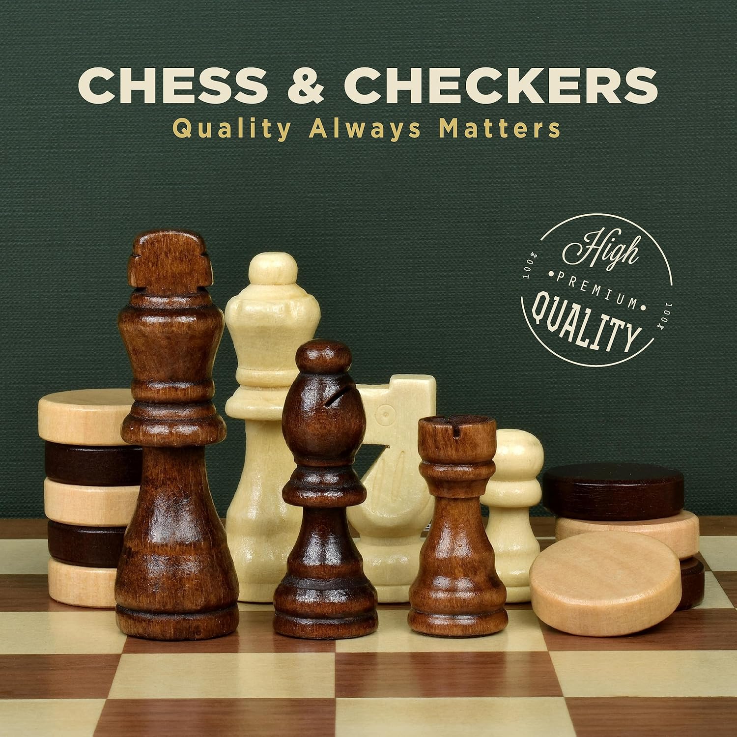 Chess Set + Backgammon Game