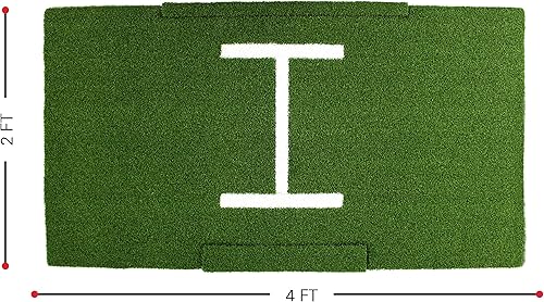 Miniatura 6 de Rukket Tri-Turf - Alfombrilla de golf de ataque, conducción portátil, astillado, ayuda de entrenamiento para patio trasero con camisetas ajustables