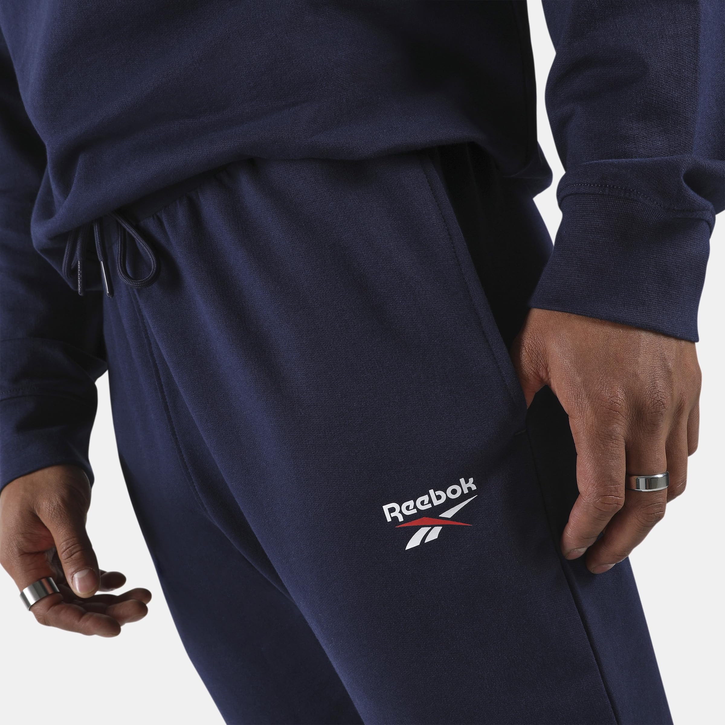Reebok Id Small Logo French Terry Jogger Pants - Spodnie Mężczyźni