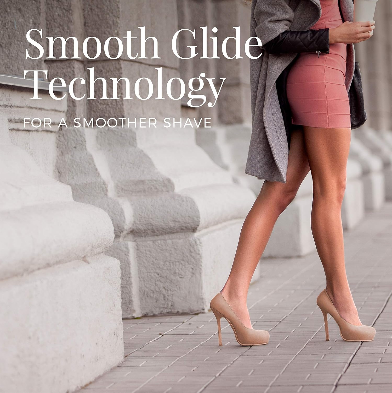 Portable shaver packed for travel