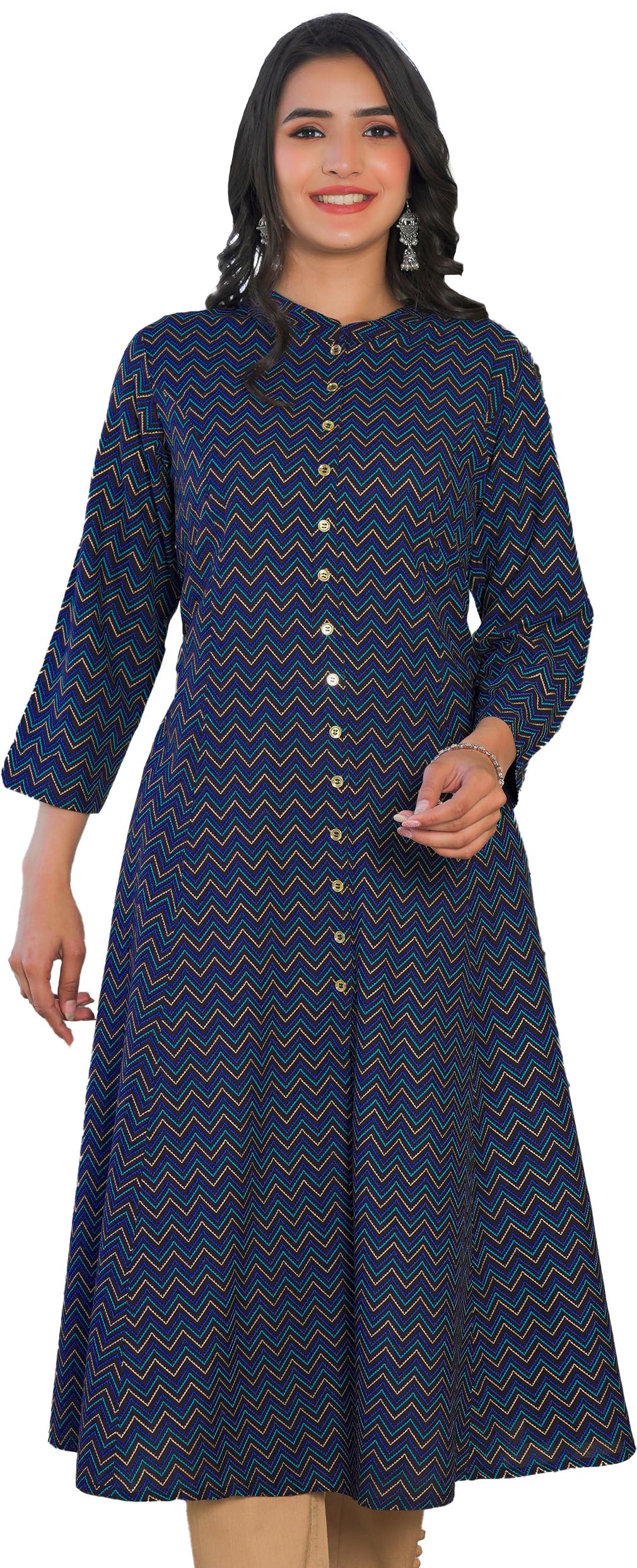 Yash Gallery Women's Viscose Rayon Relaxed Fit Anarkali Kurta