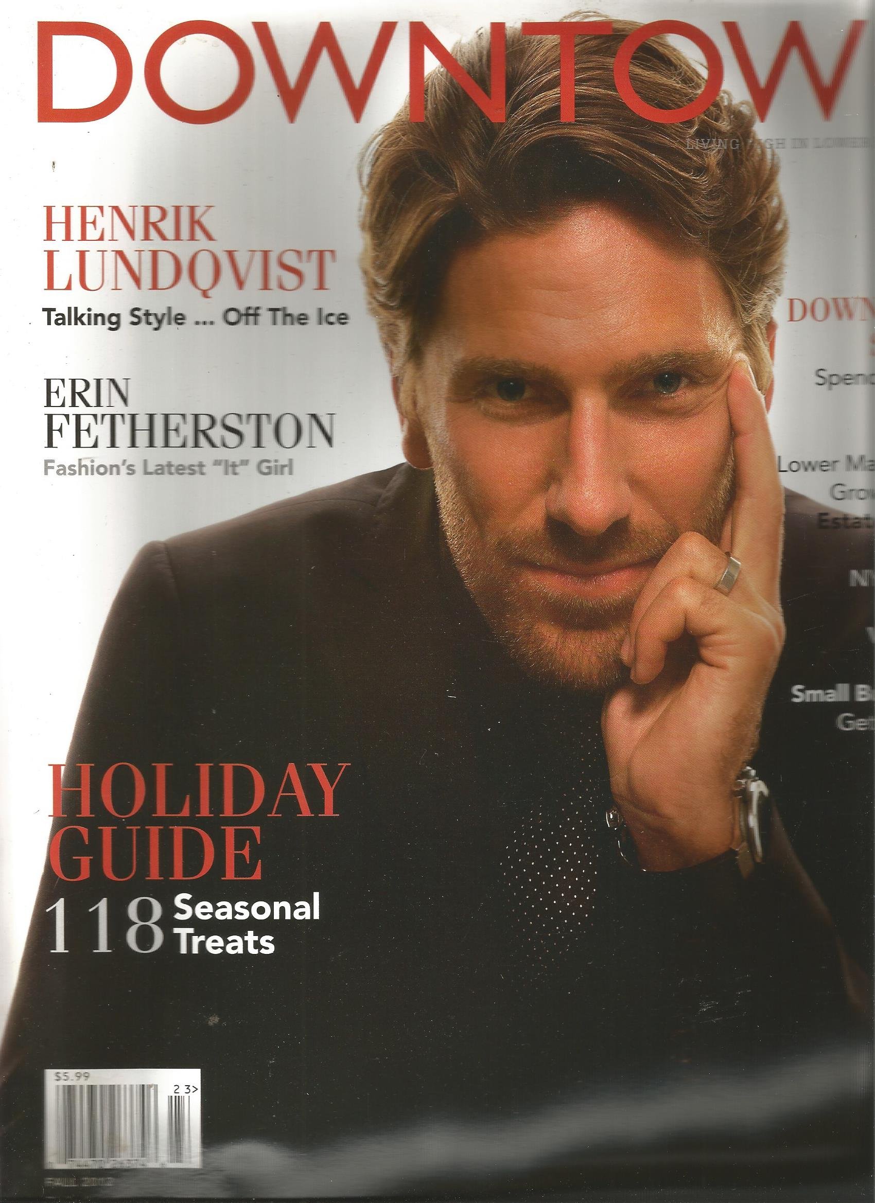 Downtown Magazine ( Henrik Lundqvist,Fall 2012) Single Issue Magazine – January 1, 2012