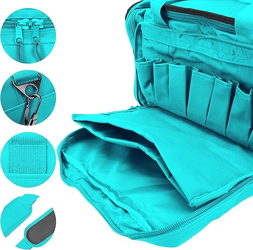 Miniatura 3 de OSAGE RIVER Bolsa táctica con 9 compartimentos y 2 bolsas de pistola extraíbles, bolsa de lona para disparar, cazar o viajar