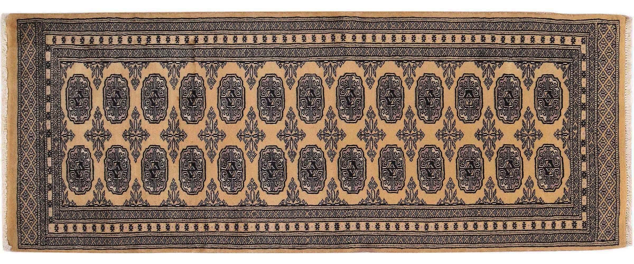 Tapis Pakistan Buchara doré pour réveiller votre couloir