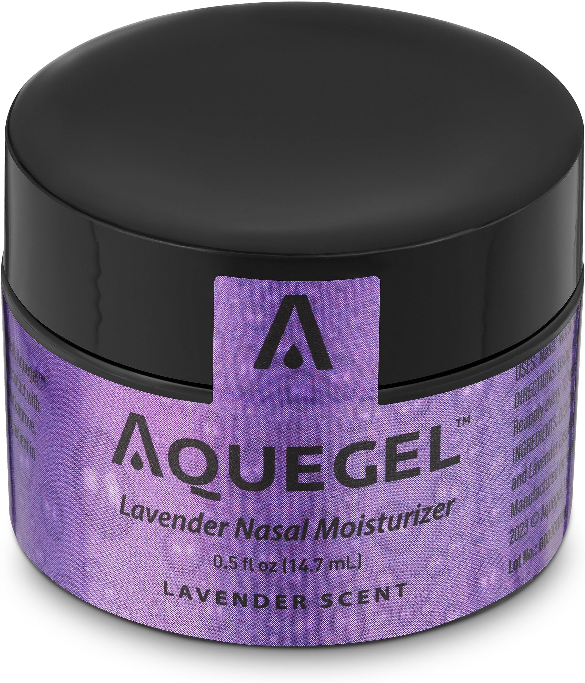 Aquegel Nasal Moisturizer+Lavender (Sleep Easy), 12-Hour Nasal Dryness Relief, Water Based Nose Gel, Oxygen Therapy Nasal Moisturizer, Dry Nose, Nasal Dryness, Nosebleeds, CPAP, Natural Sleep Remedy