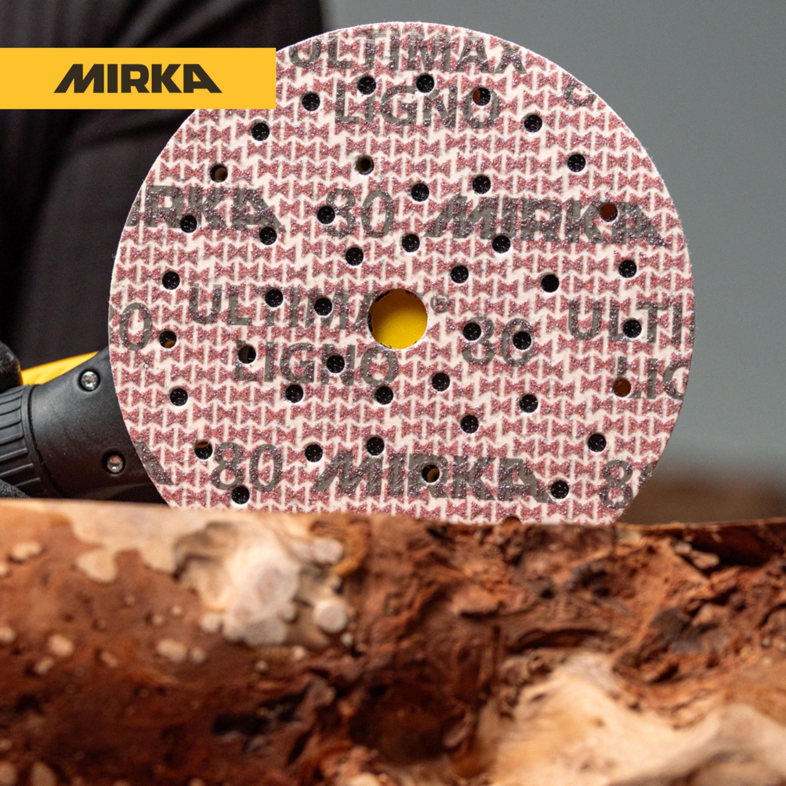 Mirka Ultimax Ligno discos de lija Ø 150mm cierre adhesivo Multifit grano 120 100 piezas