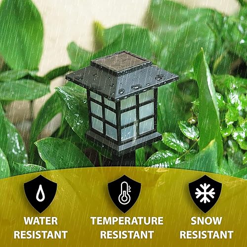 Miniatura 2 de Zone Tech - Luz solar para exteriores  Paquete de 24 luces LED brillantes de alta calidad a prueba de lluvia, camino, patio, césped, jardín, lámpara