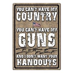 Rivers Edge Products Rivers Edge Products 12 x 17 Retro Metal Tin Sign - Weatherproof Metal Wall Art