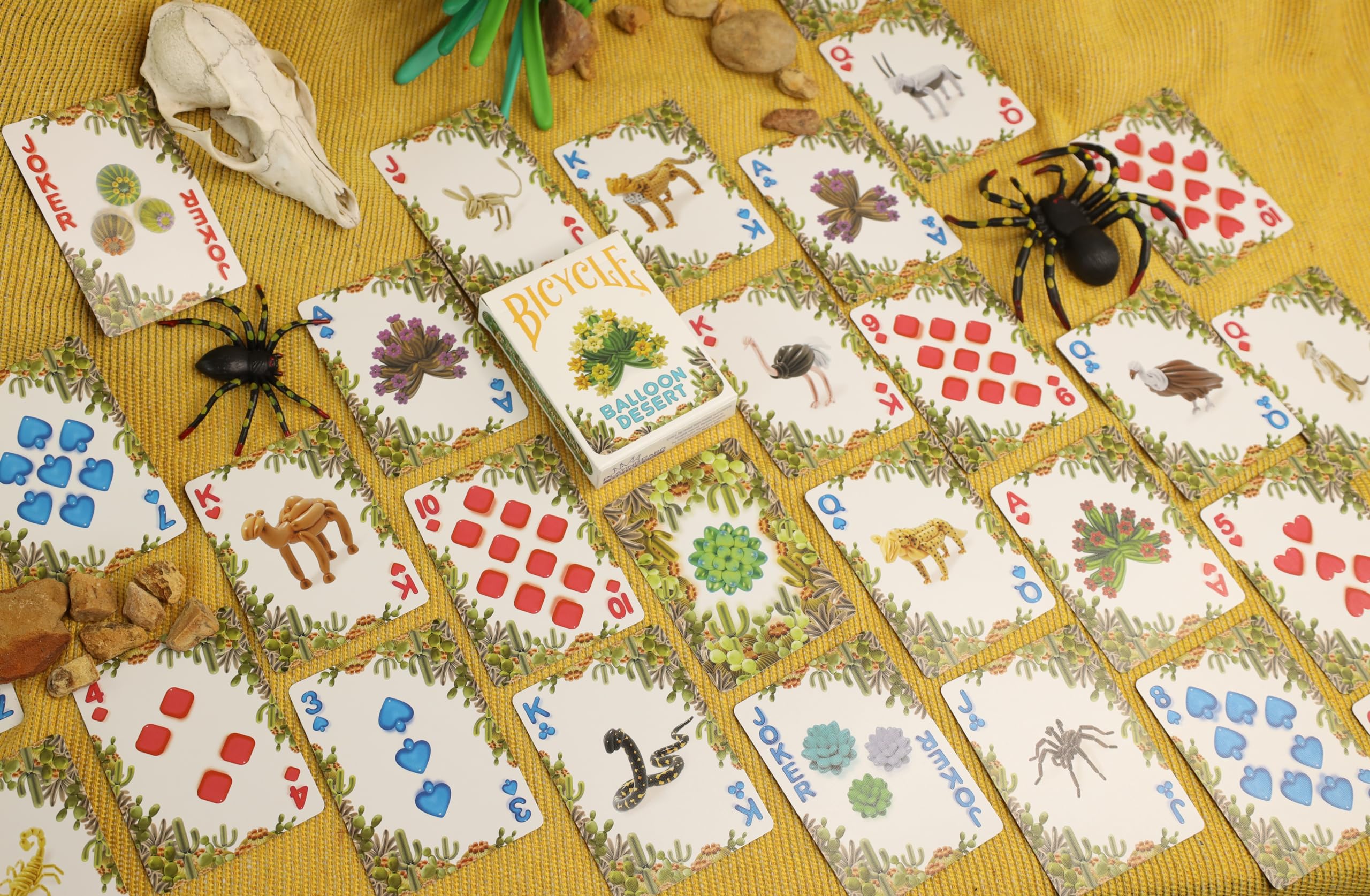 Balloon Ocean and Desert Bicycle Playing Cards - 2 Deck Set with Fun Original Art - Ideal for Childrens Parties - Image 2