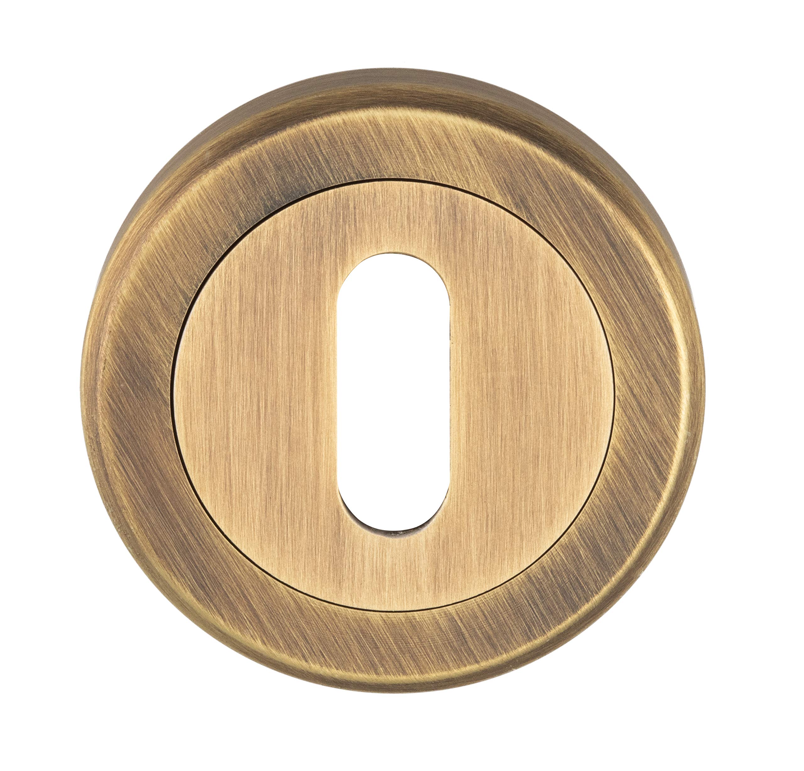 Carlisle Brass Carlisle Antique Brass 51Mm Standard Profile Round Key Escutcheon | Szm003ab