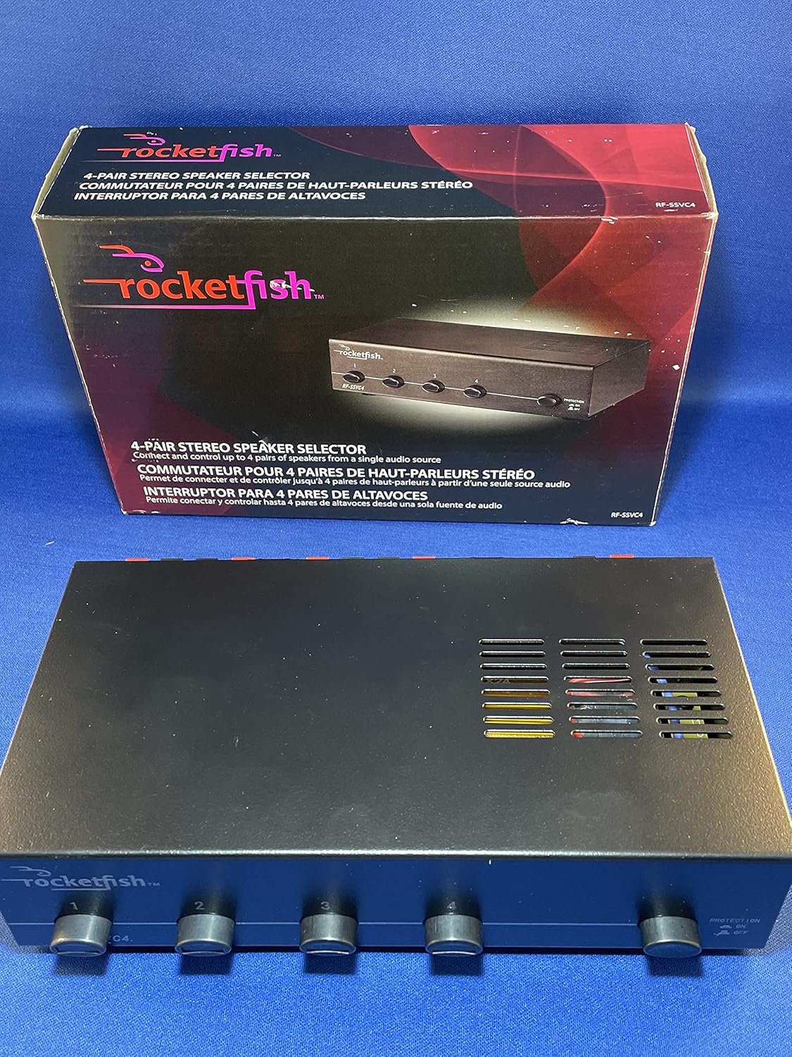 Amazon.co.jp RocketFish 4Pair Stereo Speaker Selector RFSSVC4 by