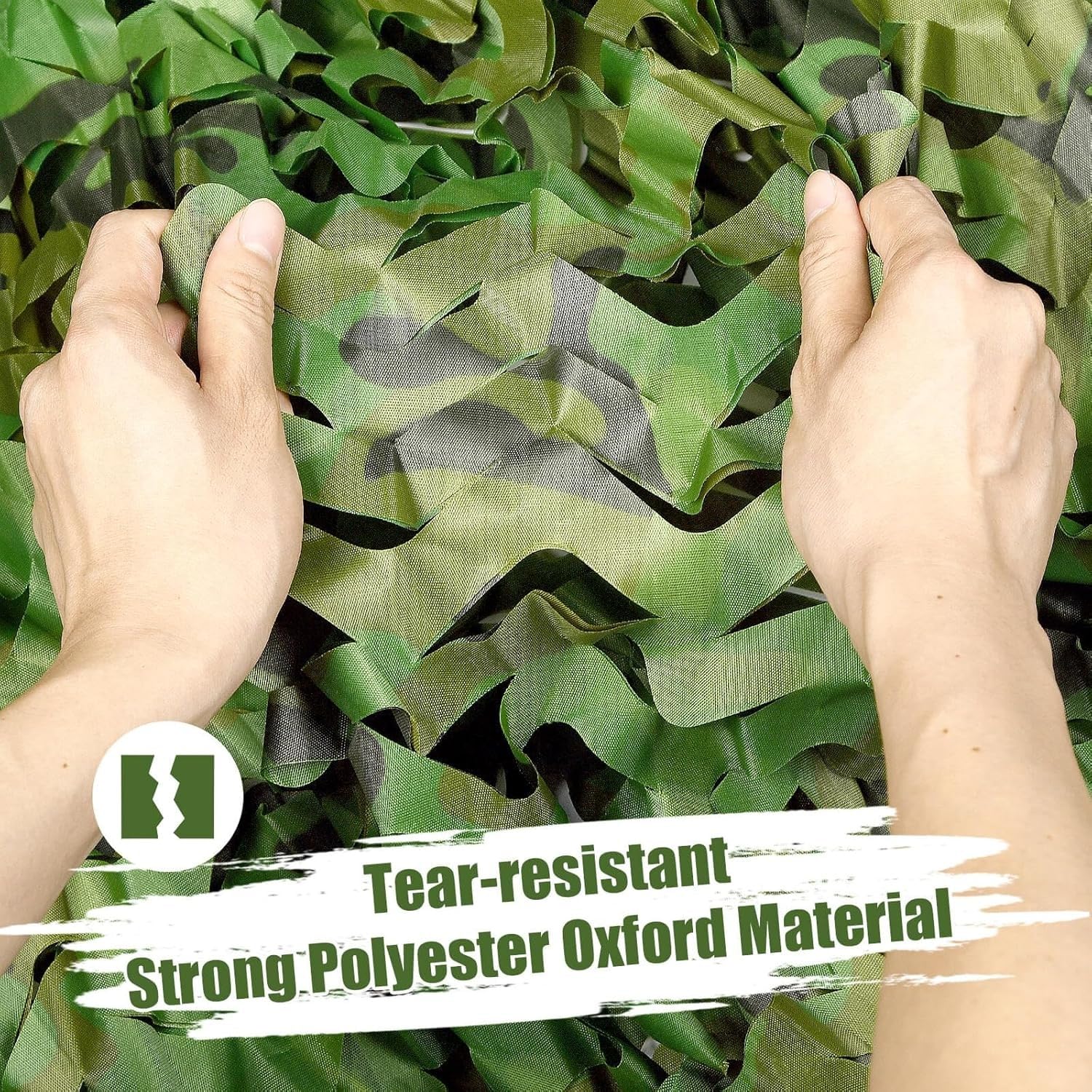 Red de Camuflaje de Jungla 8x10m Red de Camuflaje Militar Red de Sombra Exterior Protección Solar para Jardines Cubrir Vehículos Caza Decoraciones con Temática de Paisaje Forestal
