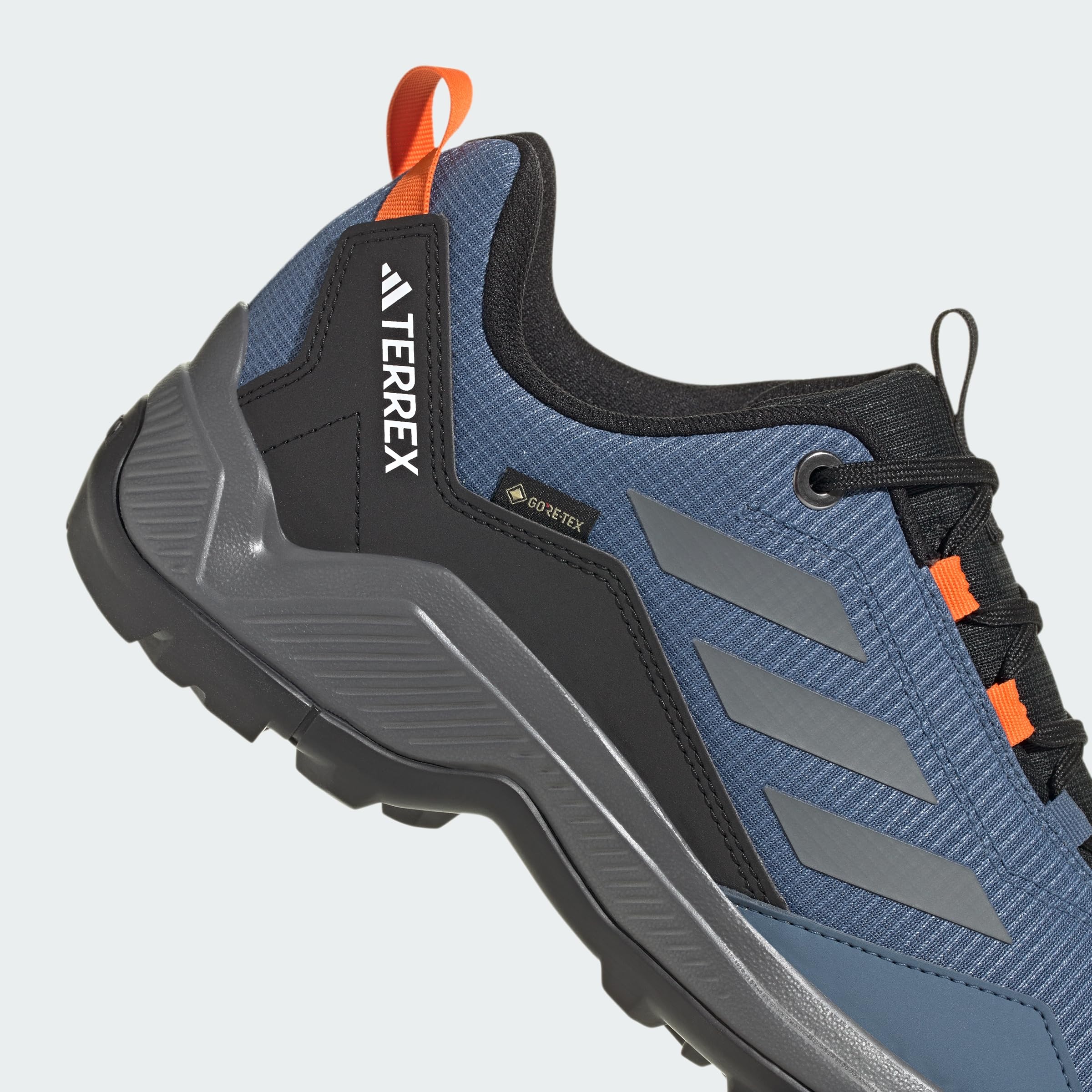 adidas Hombre Terrex Eastrail GORE-TEX Hiking Shoes, Wonder Steel / Grey Three / Orange, 41 1/3 EU