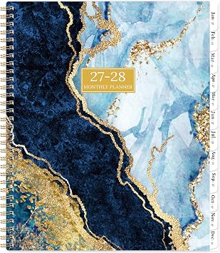 2027-2028 Monthly Planner/Calendar - Jan. 2027 - Dec. 2028, 2 Year Monthly Planner 2027-2028, 9" 11" Calendar Planner 24 Months with Tabs, Twin-Wire Binding, Double-Side Pocket, Holiday & Note Pages