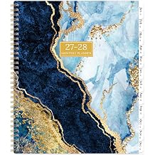 2027-2028 Monthly Planner/Calendar - Jan. 2027 - Dec. 2028, 2 Year Monthly Planner 2027-2028, 9" 11" Calendar Planner 24 Months with Tabs, Twin-Wire Binding, Double-Side Pocket, Holiday & Note Pages