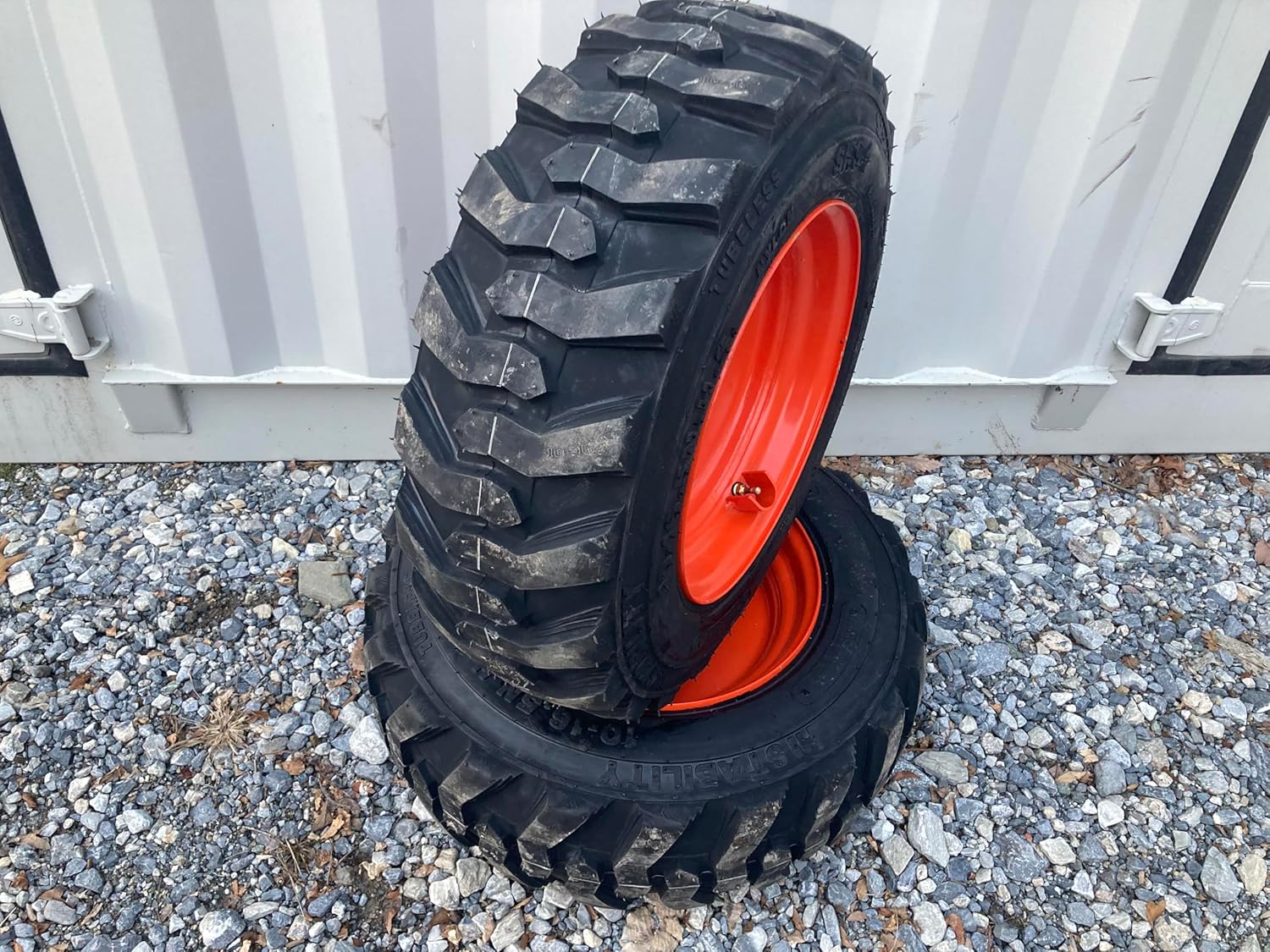 Pair of 2-10-16.5 Forerunner SKS-1 Tires on Wheels/Rims (6 lug) 5.13" Back Spacing-for some Kubota & Kioti Tractor Fronts - 12PLY -10X16.5 (6" lug pattern)
