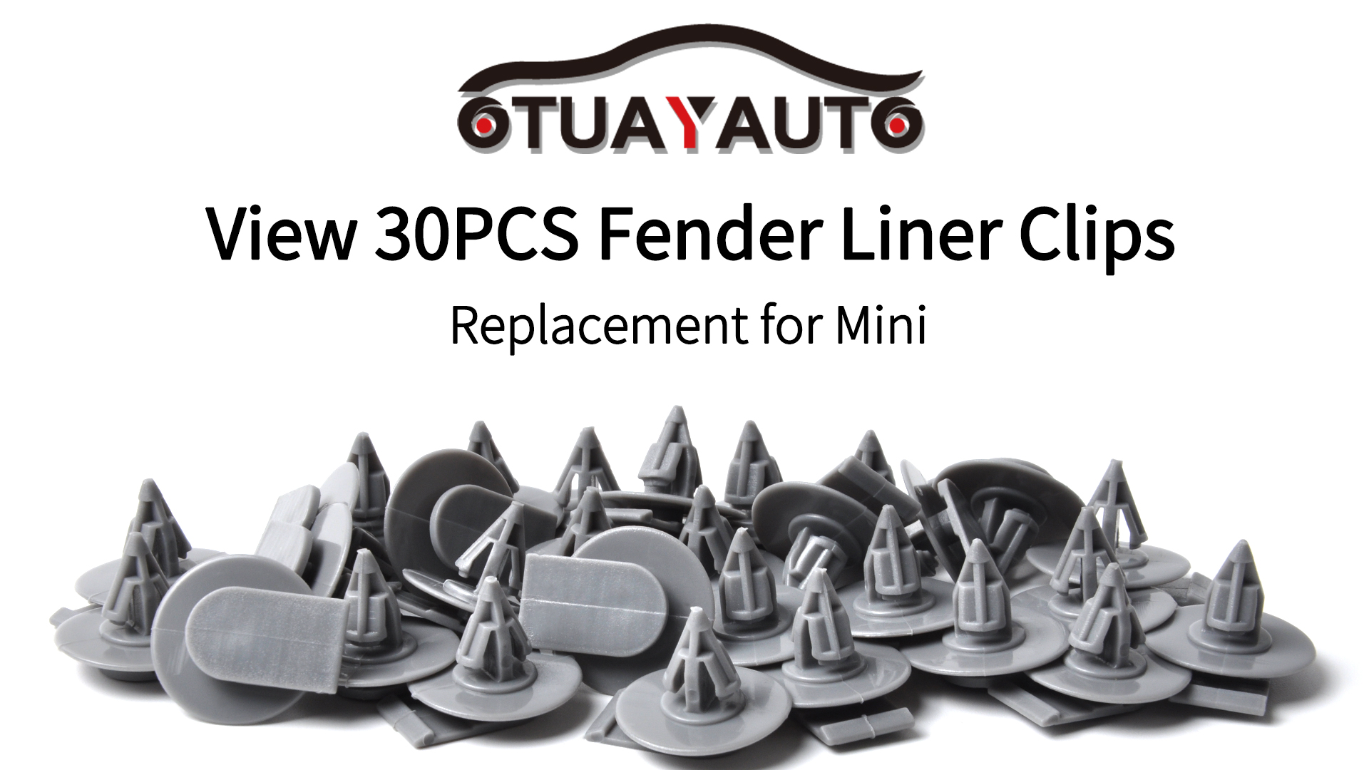 Image of OTUAYAUTO 30PCS Wheel Arch Clips | Replacement for Mini Cooper, Fender Trim Clips Replace OEM: 07-13-2-757-821