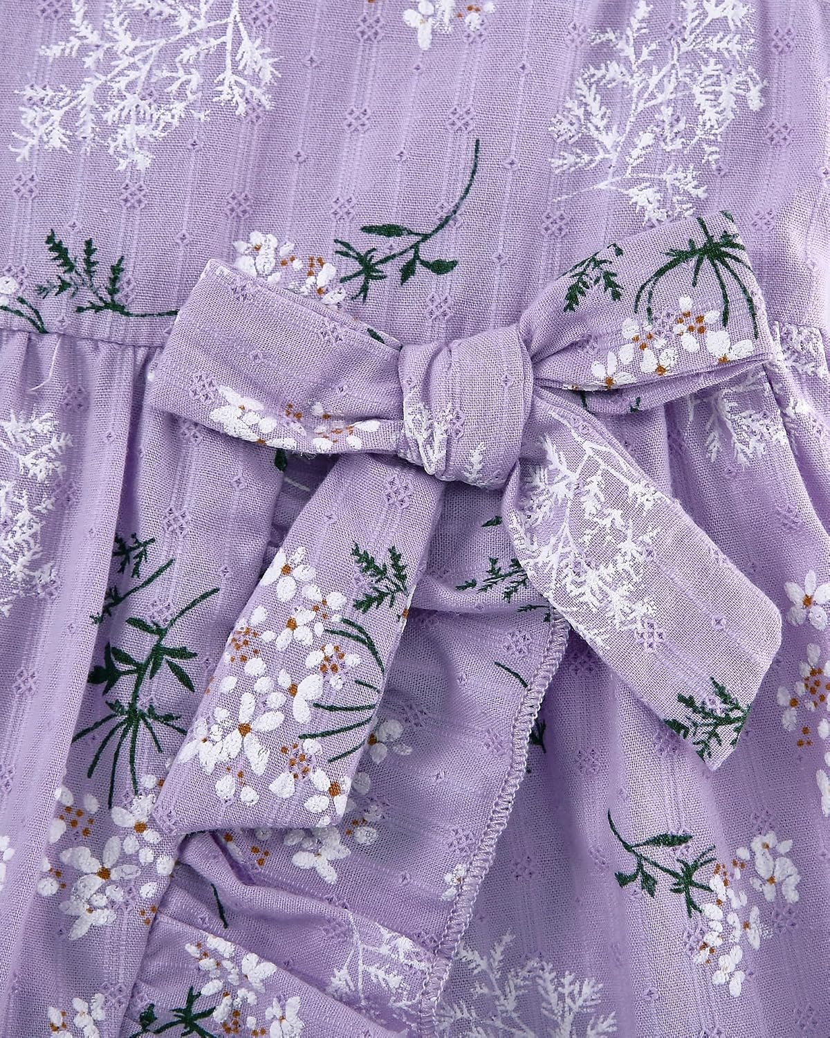 YALLET Toddler Girl Dress Floral Flutter Sleeve Ruffle Hem Sundress 12M-5T