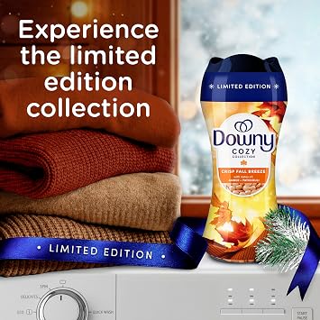 Downy In-Wash Laundry Scent Booster Beads, Long-Lasting Crisp Fall Breeze Scent Beads, 7.8 oz
