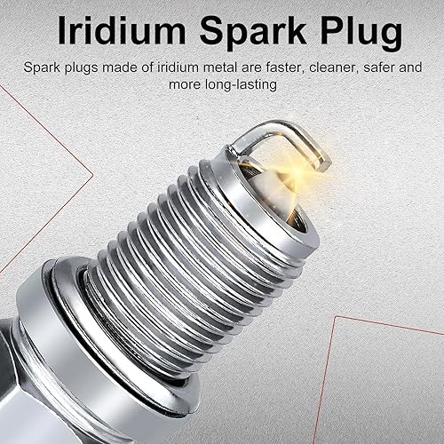 Miniatura 4 de Yeedaky Paquete de 4 bobinas de encendido UF724 + 4 bujías de iridio NGK93501 para Subaru Outback H4 2.5L 2.0L 2013-2014 Kit de bujías y paquetes de