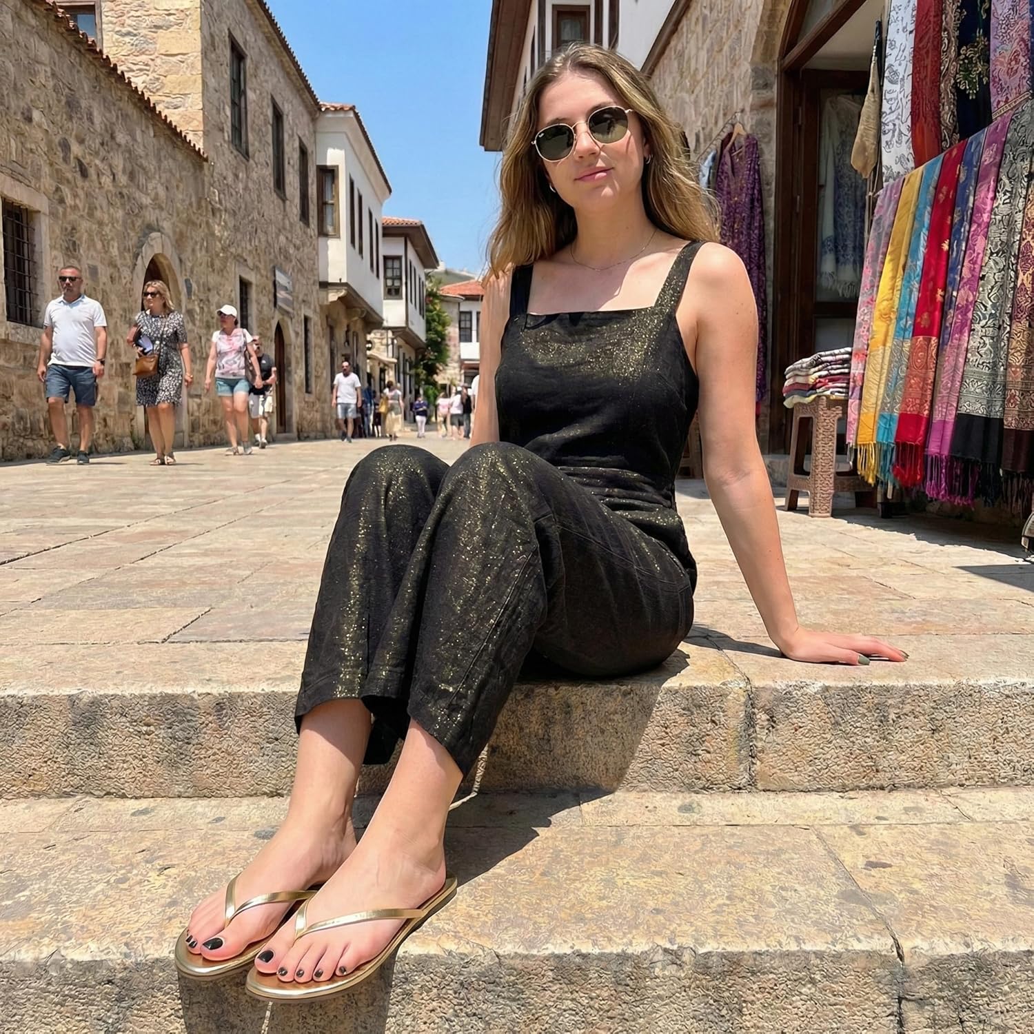 CUSHIONAIRE Women's Cruise Flip Flop Sandals - Image 2