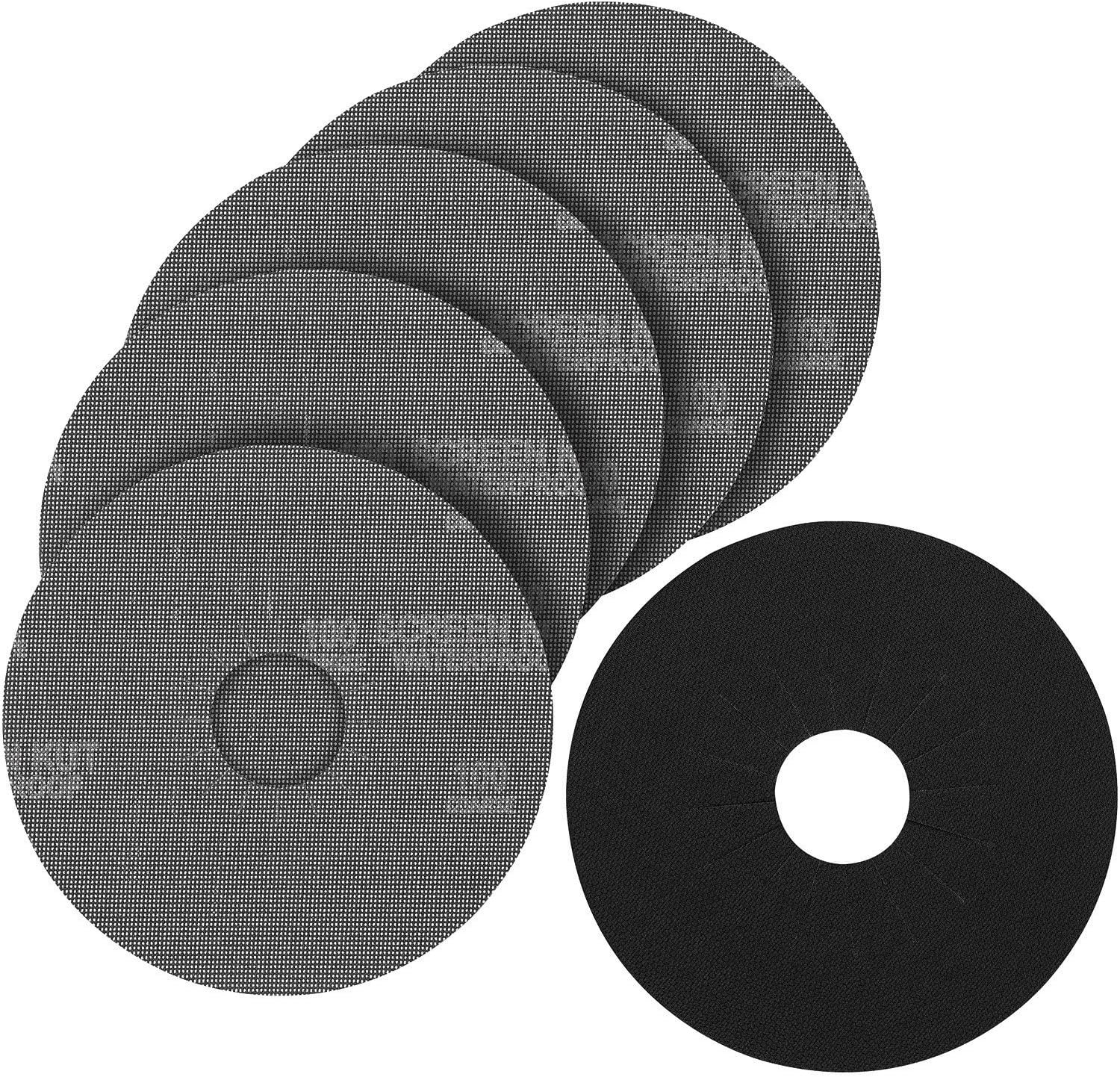 PORTER-CABLE Drywall Sander Pad & Hook and Loop Discs,150 Grit, 5-Pack (79150-5) , Black - - 