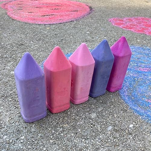 Miniatura 4 de Urban Infant Tiza para acera no tóxica para niños pequeños y niños, tiza gigante lavable para exteriores, Berry Land