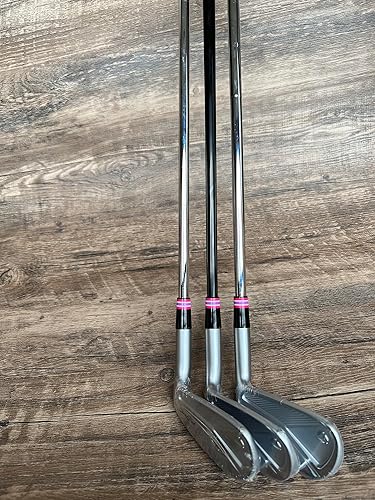 Miniatura 69 de SummerHouse Casquillos de hierro de golf multianillo compatibles con eje de acero cónico de 0.355 '' y eje paralelo de 0.370 '' Verde con 4 blancos